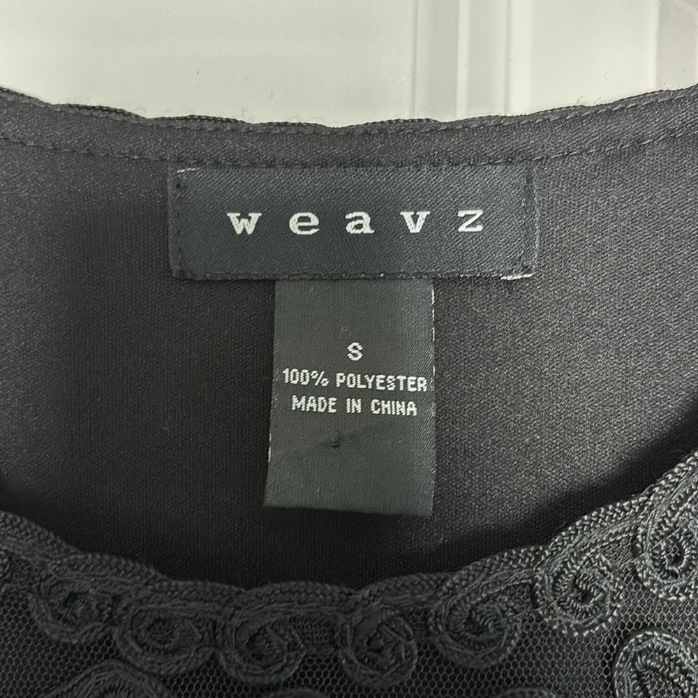 Weavz Black Long Sleeve Dress Size Small Women’s - Picture 3 of 12